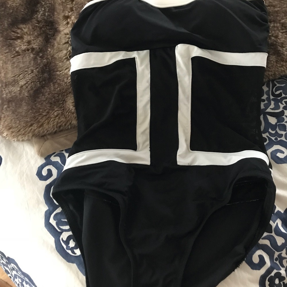 Black white one piece